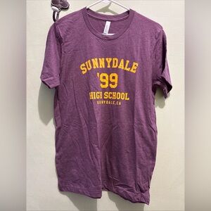 Buffy the vampire slayer sunnydale High School Purple unisex T-Shirt